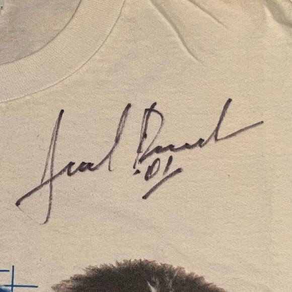 NASCAR Mark Martin #6 Unknown Autographed White Graphic Tee Shirt / Size L - Picture 4 of 6